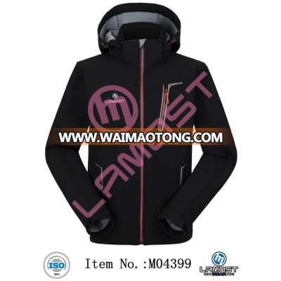 waterproof and windproof soft shell jacket for men